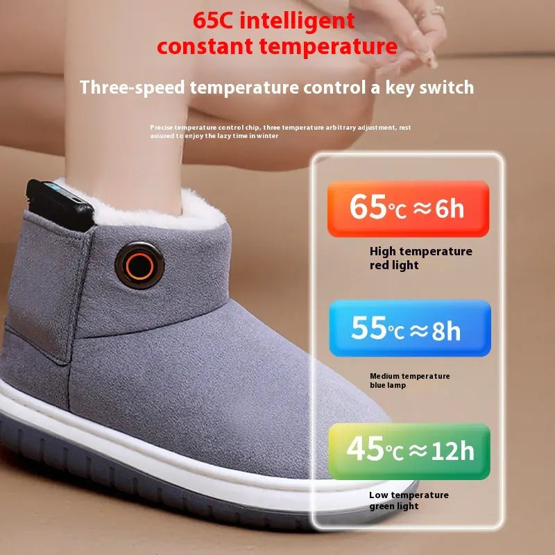 Electric Heating Cotton Shoes Winter Boots