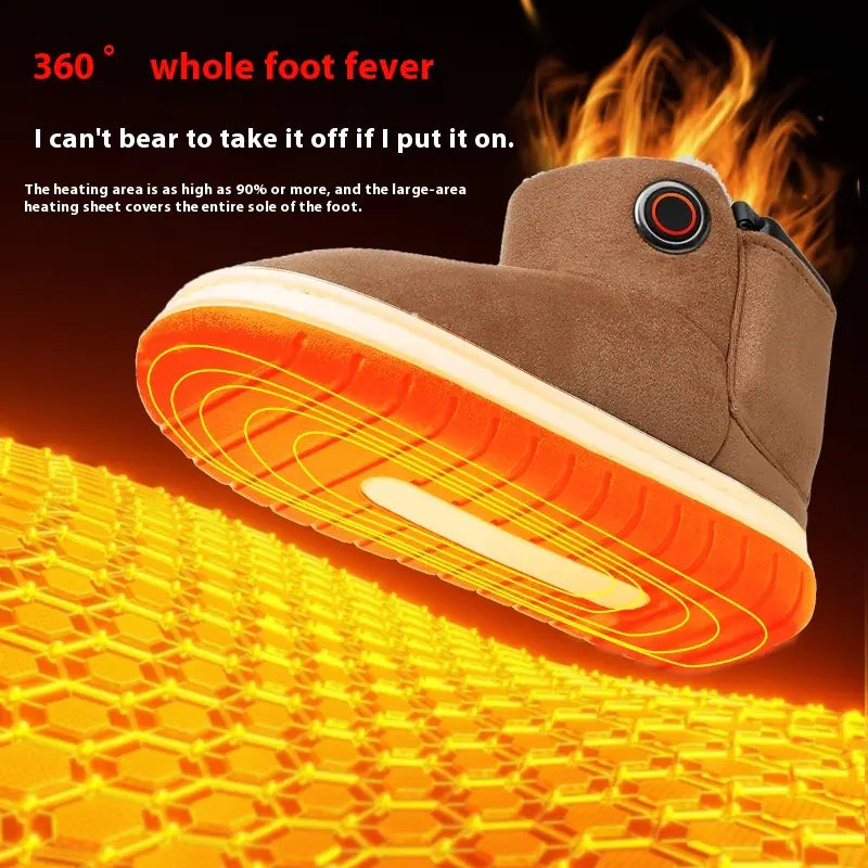 Electric Heating Cotton Shoes Winter Boots