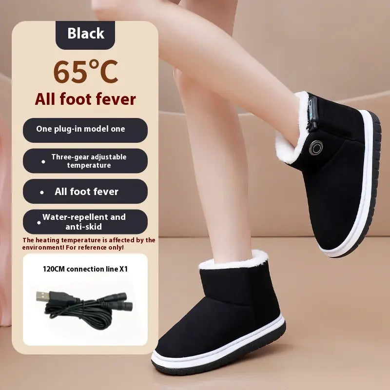 Electric Heating Cotton Shoes Winter Boots